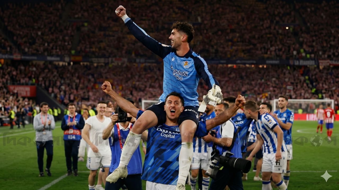 পেনাল্টির রোমাঞ্চে শিরোপা—অ্যাটলেটিকোকে হারিয়ে কোপা জয় রিয়াল সোসিয়েদাদের