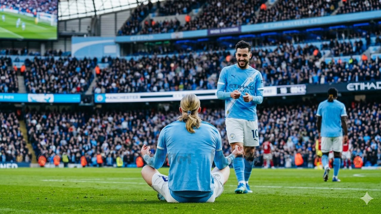 প্রিমিয়ার লিগে উত্তেজনা চরমে, আর্সেনালকে হারিয়ে শিরোপা দৌড়ে এগিয়ে ম্যানচেস্টার সিটি