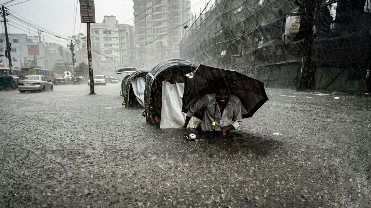 টানা বৃষ্টিতে ডুবল চট্টগ্রাম, জলাবদ্ধতায় নাকাল নগরবাসী