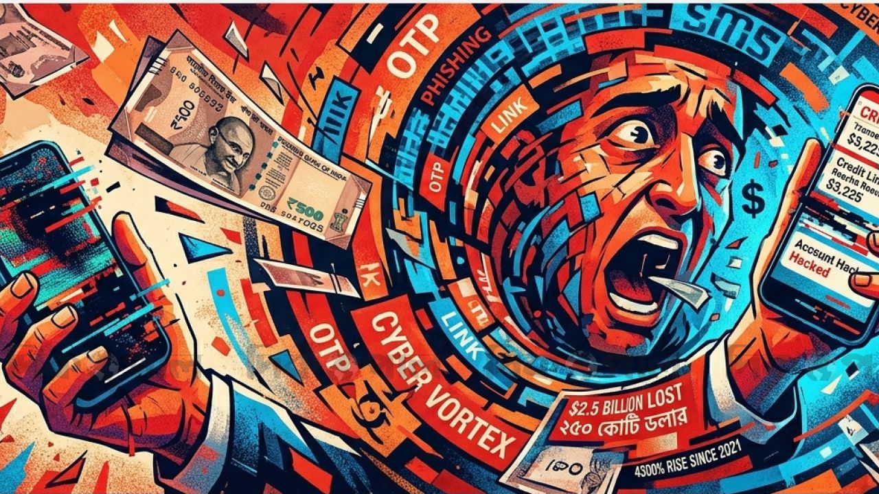 ভারতে ডিজিটাল জালিয়াতির মহোৎসব বছরে খোয়া গেছে ২৫০ কোটি ডলার