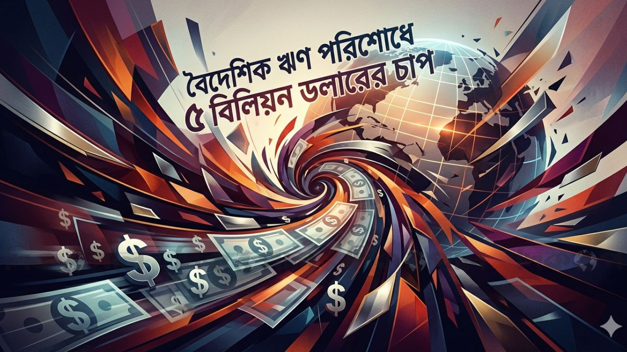 ডলার সংকটের মাঝেই বড় ধাক্কা বৈদেশিক ঋণ শোধ করতে যাচ্ছে ৫ বিলিয়ন ডলার