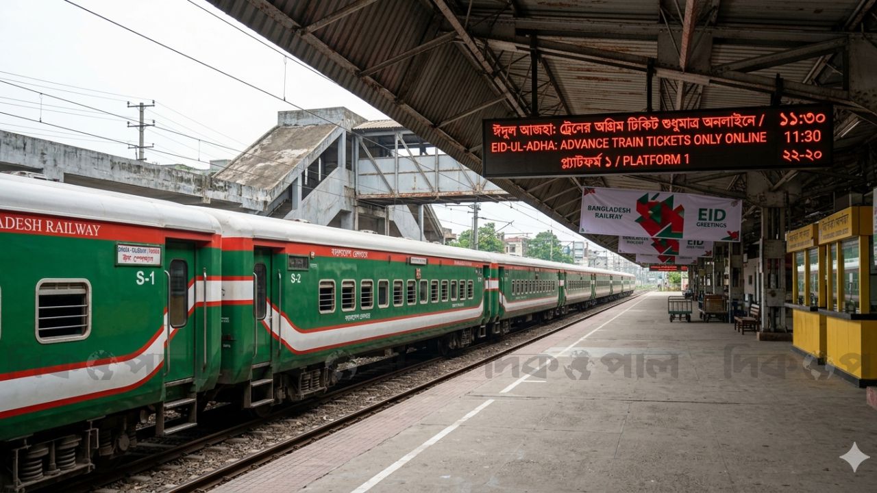 ঈদুল আজহায় ট্রেনের অগ্রিম টিকিট বিক্রির তারিখ ঘোষণা