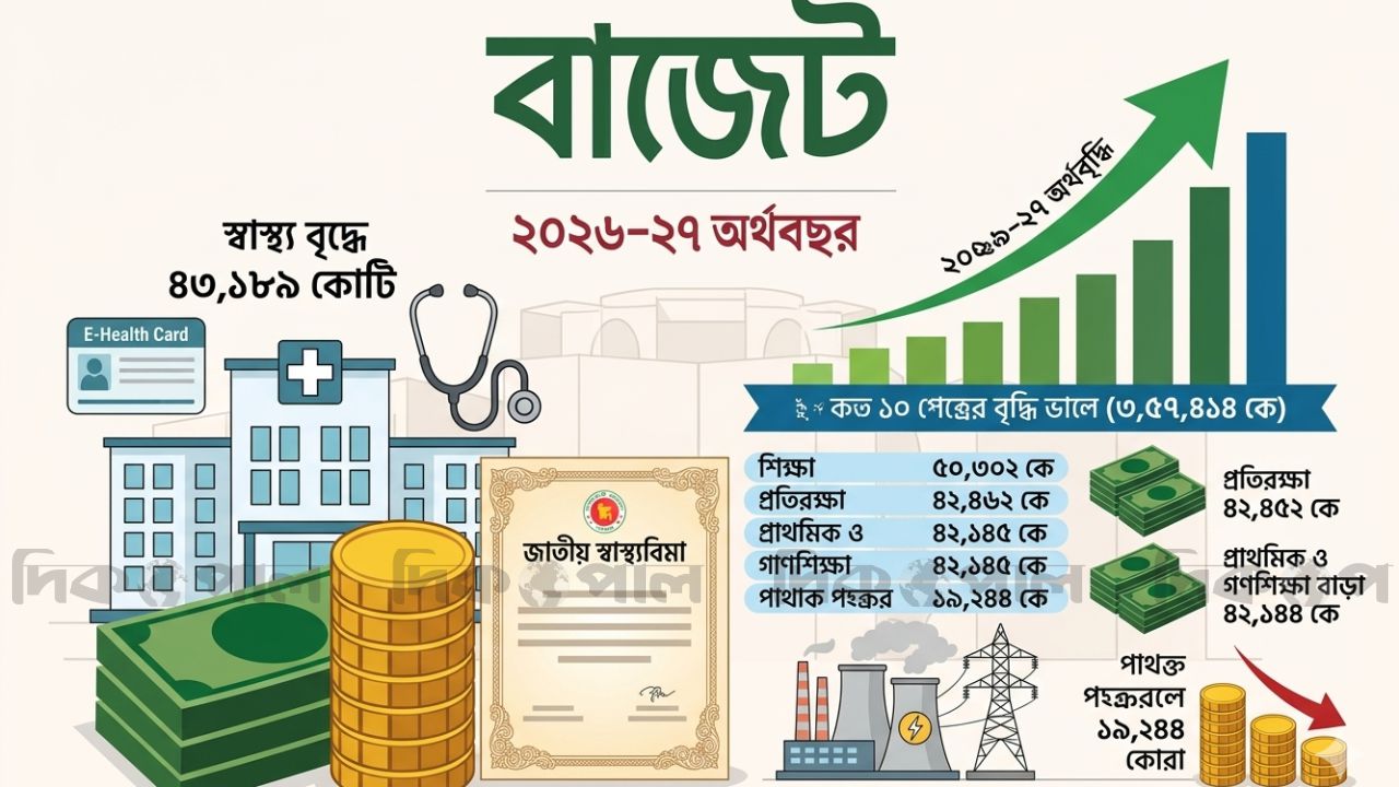 অবকাঠামো নয়, এবার গুরুত্ব মানবসম্পদে; স্বাস্থ্য ও শিক্ষায় সর্বোচ্চ বরাদ্দের পরিকল্পনা