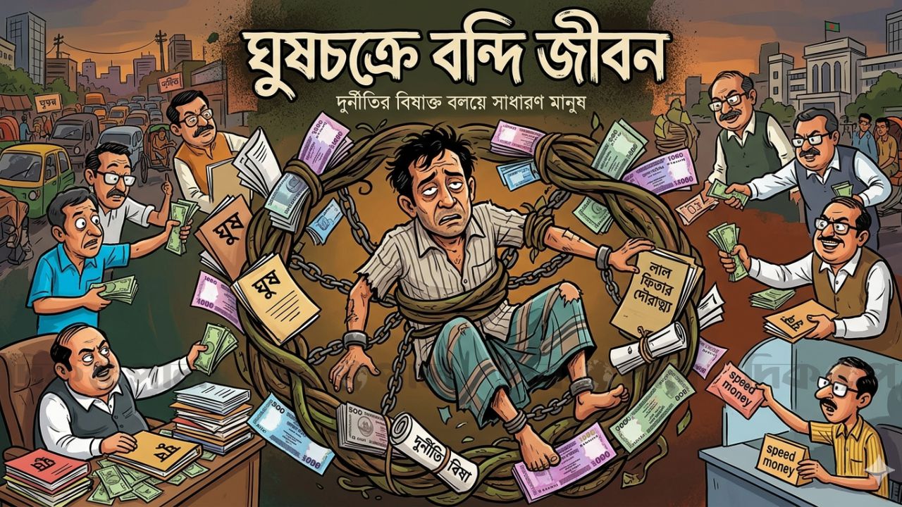 ঘুষচক্রের কবলে নাজুক হয়ে উঠছে জনজীবন
